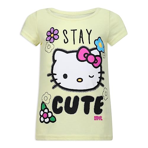 Image of Hello Kitty Sanrio Girls 3 Pack Short Sleeve T-Shirt for Little and Big Kids