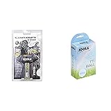 JOOLA Carbon Pro ITTF Zugelassener Tischtennis-Schläger für Fortgeschrittene Spieler - one Size & Tischtennisbälle TT Outdoor Selektierte 40+mm Tischtennis-Trainings-Bälle Weiss, 40 mm