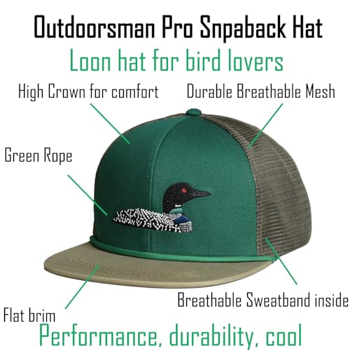 Image of EDTREK Outdoorsman Pro Trucker Breathable Mesh Performance Cap - Flat Brim Snapback Hat