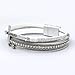 HAHAHE® Women's Boho Leather Wrap Bracelets Trendy Layered Bracelets with Magnetic Clasp Strackable Bohemian Jewelry Fashion Gifts (BLESSED-Silver)
