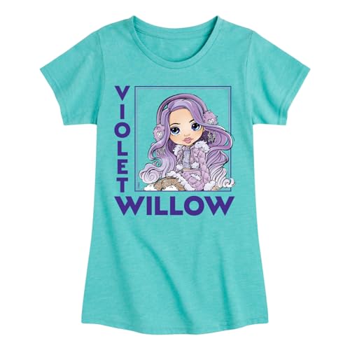 Rainbow High - Holiday Violet Willow - Toddler and Youth Girls Fitted Short Sleeve Graphic T-Shirt