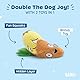 Barkbox 2 in 1 Interaktives Plüsch-Hundespielzeug – Rip and Reveal Hundespielzeug für kleine, mittelgroße und große Hunde – Stimulierende quietschende Haustieranreicherung und Welpenspielzeug | Penny