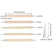 20 Pieces Snip Tip Applicator Tips for E6000 Craft Glue 3.7 oz Tubes, 5 Pieces Wooden Ball Stylus Dotting Tools Kit for Rock Painting Pottery Clay Modeling Embossing Art