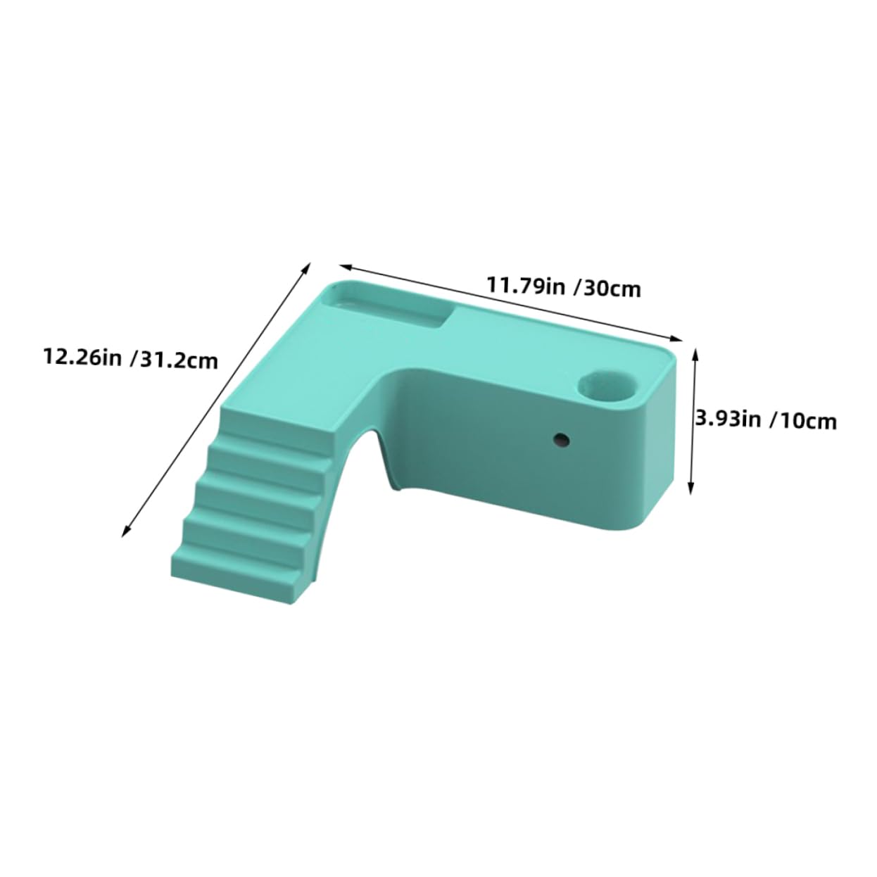 Levemolo Safe Hamster Climbing Platform with Food Bowl Realistic Reptile Cave Decorative Accessory for Small Animals in Cages for Turtles Lizards and More