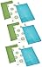 Kay Dee Designs Café Express Collection Medallion Flour Sack Cotton Towels, 26-Inch by 26-Inch, Meadow, Set of 3