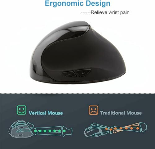 Ratón inalámbrico silencioso con receptor USB para PC y MacBook 4