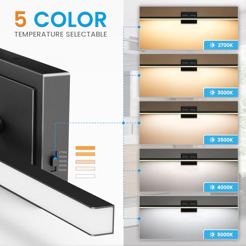 image for VOLISUN Modern Bathroom Vanity Light 39.4 inch, Rotatable, 24W Dimmabl