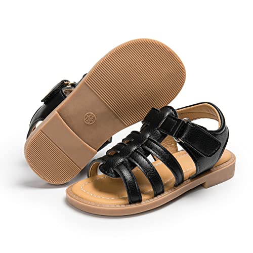 Image of Boys Girls Sandals Open Toe Breathable Princess Non-Slip Flats Summer Beach Lightweight Rubber Sole Sandals (Toddler /Little Kid)
