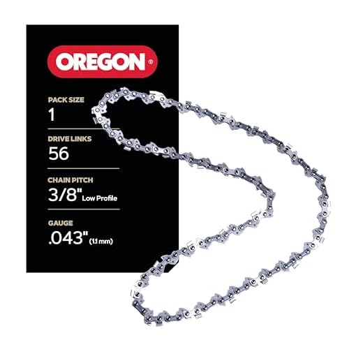 Oregon Chainsaw Chain for 16" Bar, 3/8" LP, .043" Gauge, 56 Drive Links