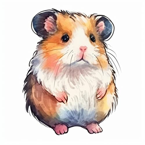 Image of Yoonek Graphics Hamster Vinyl Decal Sticker for Car, Laptop, Tumbler, More. #005464