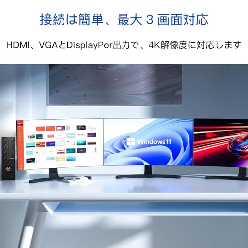 undefined デル デスクトップパソコン OptiPlex 3080SFF、第10世代Core i5-10500 デスクトップpc メモリ32GB SSD512GB、中古 パソコン デスクトップ Win11 Pro Office 搭載、高性能Desktop pc 4K対応、DVD (整備済み品) の商品画像 6