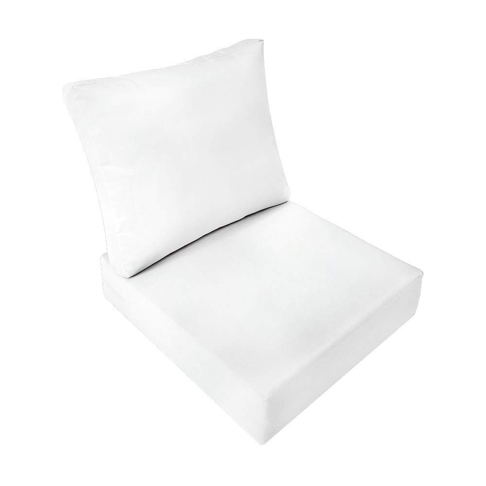 Prolinemax |COVER ONLY| Outdoor Knife Edge Large Deep Seat Backrest Pillow Slipcover AD106