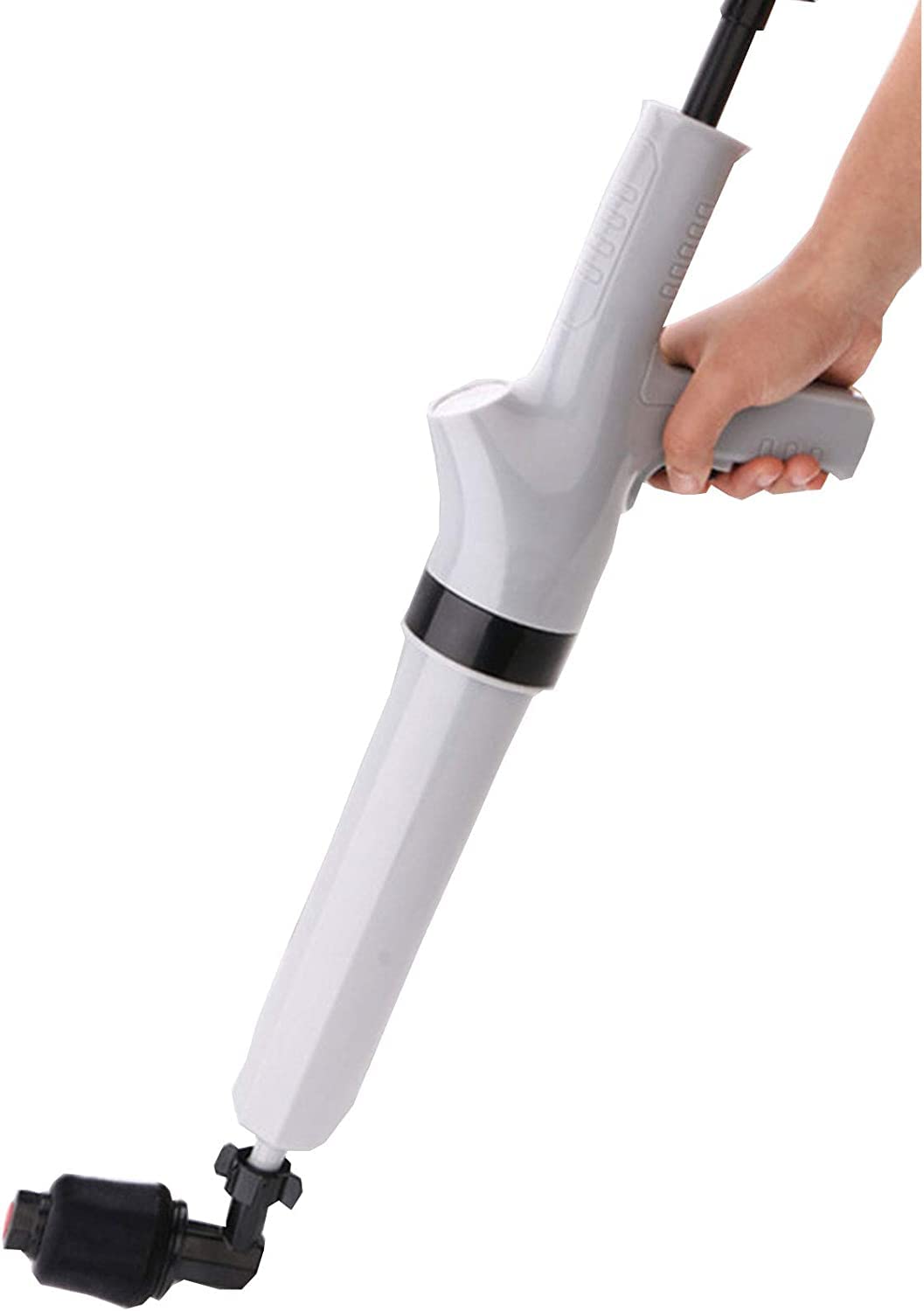 SPUZZOToiletshroom Revolutionary Plunger, Squeegee, Clog Remover, Drain Cleaner, Bathroom Toilet Dredge Tool, Stainless Steel Handle