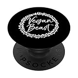 cute vegan fitness exercise workout floral gift vegan beast popsockets supporto e impugnatura per smartphone e tablet