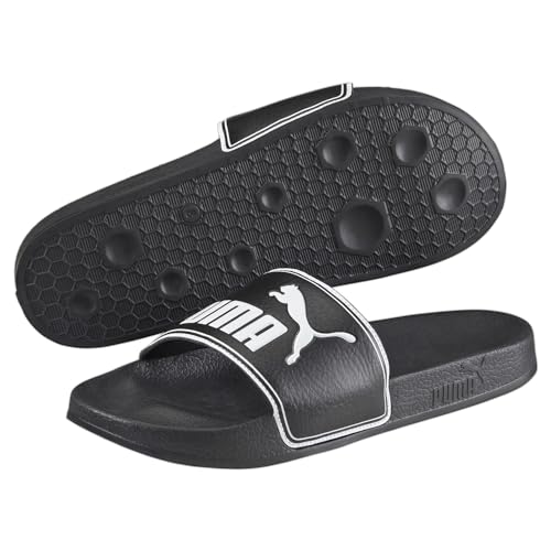 Image of PUMA Unisex Adults' Beach & Pool Shoes, Black (Black-White), 7.5 Women /6 Men