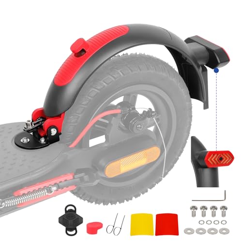 Guardabarros trasero intermitentes Xiaomi M365 trayectos urbanos seguros gris