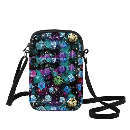 G2TUP Dungeons D20 Dice Crossbody Bag Game Master Gifts D20 RPG Game Shoulder Bag Legends of Fantasy Merch
