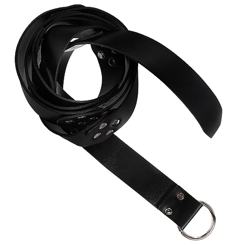 Gatuida Medieval Leather Belt for Adults Vintage Style Decorative Belt for Renaissance and Costumes Unique Design for Viking Warriors