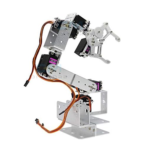 diymore 6DOF Full Metal Robot Arm Mecánico Robótico Clamp Claw Kit con MG996R Servos para Arduino UNO MEGA2560
