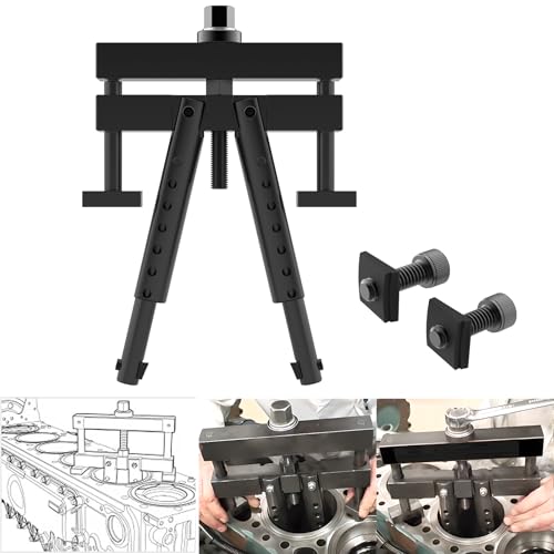 SCBoutique Universal Cylinder Liner Puller for Cummins CAT Mack 3-7/8 to 6-1/4 Bore Diesel Engines - Replaces PT-6400-C M50010-B (Engine Puller)