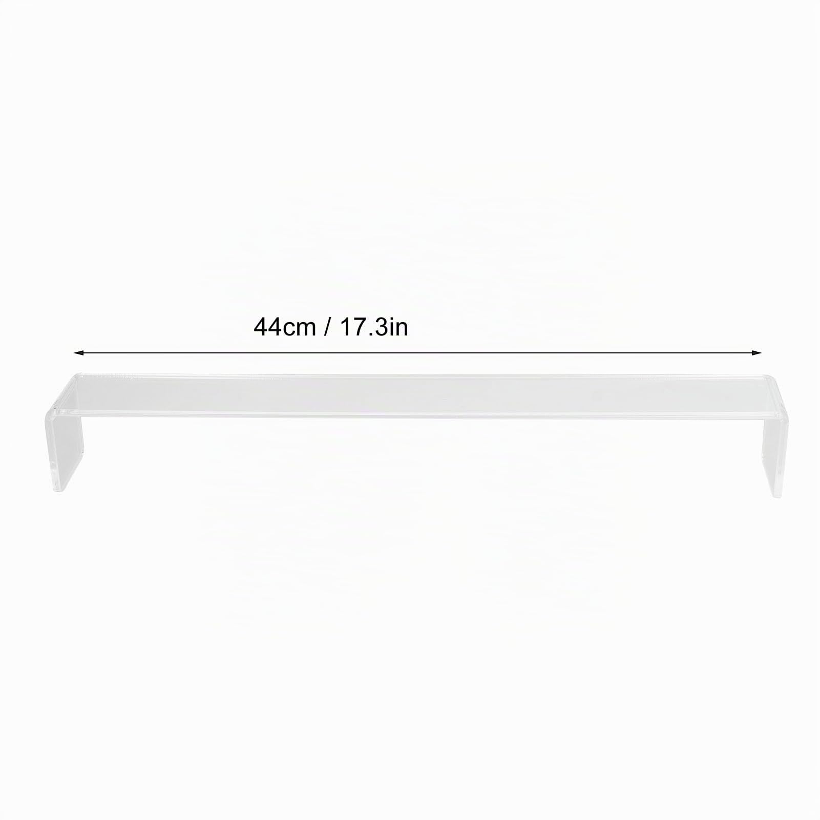 Pont de montage d'artiste en acrylique transparent, longueur 44 cm, pont incliné transparent pour peindre à la main, dessiner et esquisser de manière stable, pour cadre de moins de 40 cm