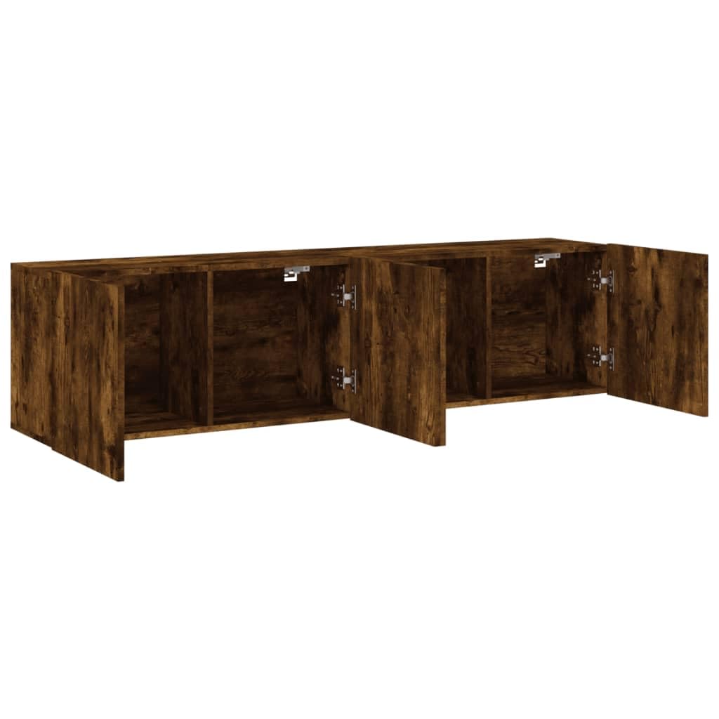Genérico Muebles TV pared 2 piezas madera de ingeniería 80x30x41 cm