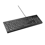 Kensington- wired keyboard for PC, Laptop, Desktop, Computer, notebook. USB Keyboard compatible with Dell, Acer, HP, Samsung and more, with UK layout - Black (1500109)