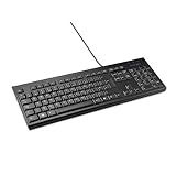Kensington 1500109 Teclado Value con Cable para PC, Teclado Ingles