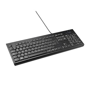 Kensington- wired keyboard for PC, Laptop, Desktop, Computer, notebook. USB Keyboard compatible with Dell, Acer, HP, Samsung and more, with UK layout - Black (1500109)