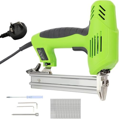 1800W Professional Electric Brad Nailer Anti-Misfire Safety System & Copper Motor for High-Efficiency Woodworking Carpentry Upholstery and DIY Projects with Accessories Kit Included
