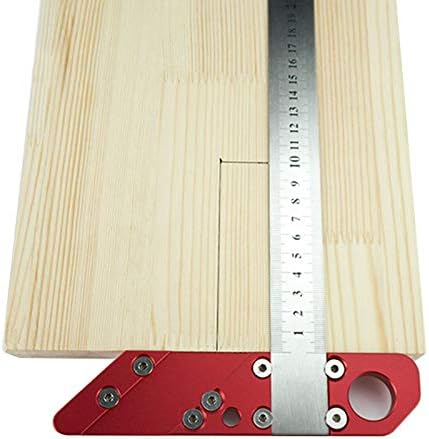 AVIMYA 45 Degree Angle Woodworking Scribe Round Center Line Scribe Wood Ruled Carpenter Round Heart Ruler Layout Gauge Woodworking Tool