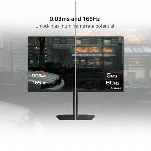 Image of GIGABYTE - MO32U - 32 inch QD-OLED Gaming Monitor - UHD 3840x2160-165Hz - 0.03ms GTG - AMD FreeSync Premium Pro - Type C KVM - HDMI, DP - Height Adjustable - Black