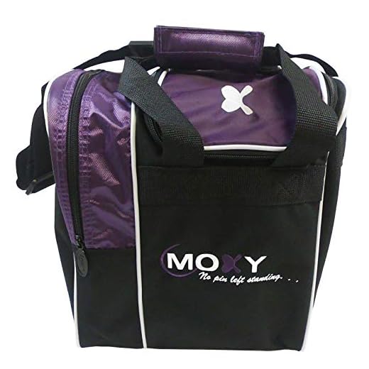 Moxy Strike Single Tote Bowling Bag- Purple/Black
