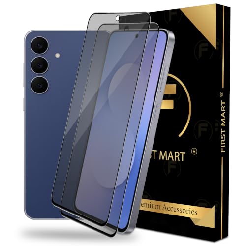 Image of FIRST MART Military-Grade Matte Anti-Glare Tempered Glass for Samsung Galaxy S25 FE (6.7 Inch) With Installation Kit | Edge to Edge Coverage |Anti Glare, Bubble-Free [2 Pack]
