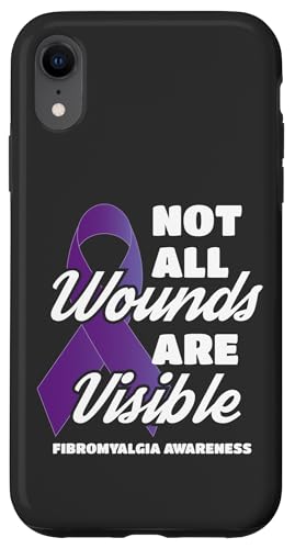 Fibromyalgia Awareness Not All Wounds Are Visible Fibro Carcasa para iPhone XR