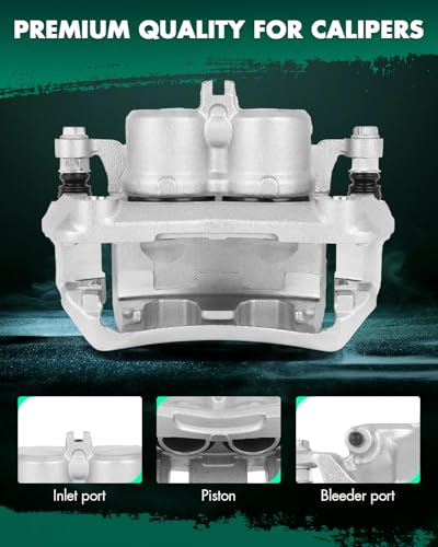 Image of SCITOO 19B3123A Front Left Disc Brake Caliper Assembly w /Bracket For Nissan For Frontier 2005-2022,For Nissan For Pathfinder 2005-2012,For Nissan For Xterra 2005-2015,For Suzuki For Equator 2009-2012