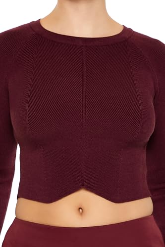 Forever 21 Women's Notched Cropped Sweater3