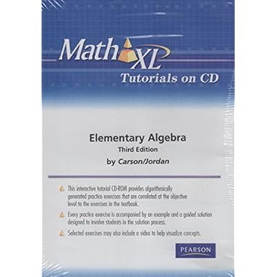 MathXL Tutorials on CD for Elementary Algebra