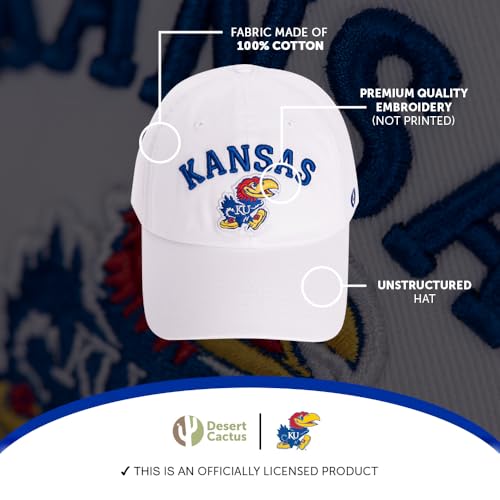 Gorra bordada University of Kansas ajustable miniatura 3