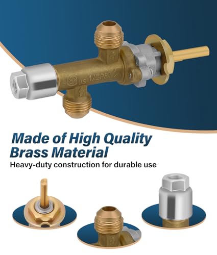 image for WADEO Low Pressure LPG Propane Gas Fireplace Fire Pit Flame Failure Sa