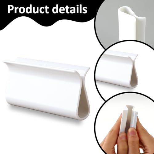 Salbsever 597151_1_EECJYWBM 4 Pcs Shade Pulls For Roller, Shades Window Shade Pulls Plastic Hem Grip R Type Lifting Clamp Pull Down Shades Blinds Roller Shade Hardware thumb #2