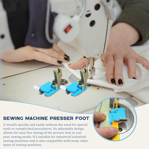 2 Pack Prensatela Multifuncional Ajustable para Máquina Industrial miniatura 5