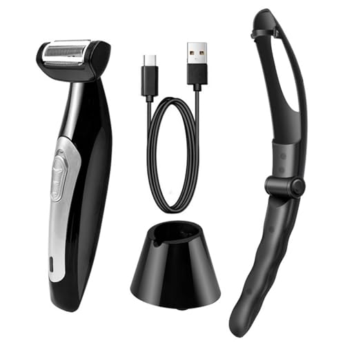 Afeitadora De Pecho Y Espalda - Afeitadora De Espalda De 3 W Para Hombres | Afeitadoras Corporales Para Hombres | Recortador De Pelo En El Pecho | Cortadora De Vello Corporal, Afeitadora Eléctrica