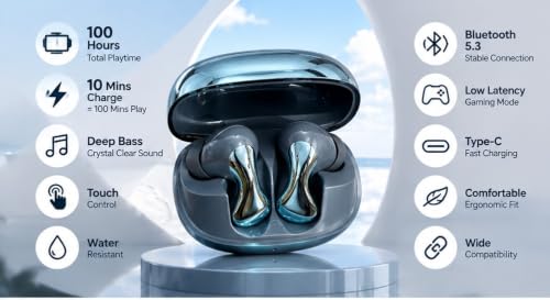 NEOWAVE Neo Super Pods Wireless Earbuds, Bluetooth 5.3, 100H - Image 6