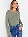 ANRABESS Women's Boat Neck Long Sleeve Shirts Rib Knit Slim Fitting Tops Basic Tees 2026 Casual Comfy Fall Outfits Clothes Saga Green Medium