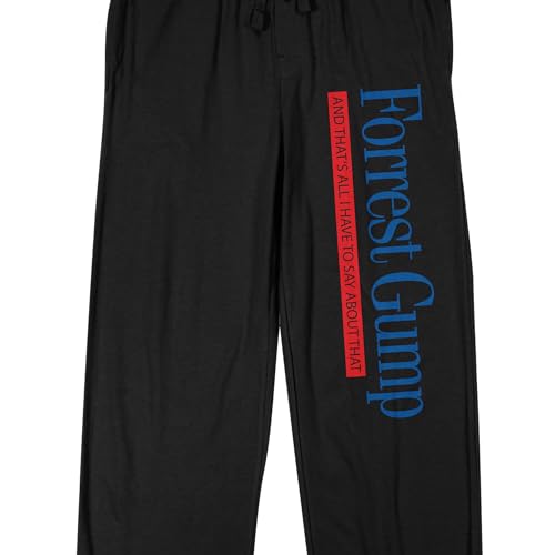 Bioworld Forrest Gump And That's All I Have To Say About That Men's Black Sleep Pants2