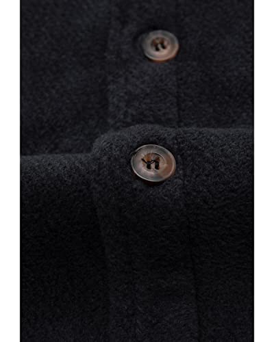 Image of Lisskolo Men's Warm Sherpa Flannel Shirt Jacket Heavy Fleece Lined Plaid Button Up Jackets
