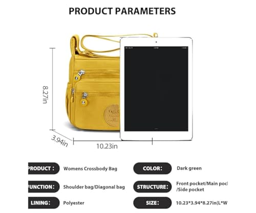 Image of MOCA Womens Nylon Crossbody Sling Bag for Women - Lightweight, Durable, Stylish Shoulder Bag for Teens, Women Office, Travel & Everyday Use