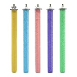 DUINIU 5 Palos De Molienda De Garras De Loro, Marco De Molienda De Garras De Jaula De Pájaros, Herramientas De Molienda De Garras De Pájaros, Adecuados para Periquitos, Guacamayos Y Loros Verdes.