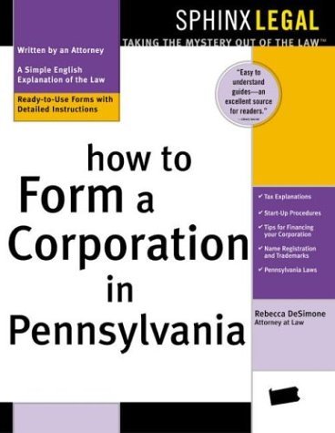 Buy How to Form a Corporation in Pennsylvania — BookShops.in